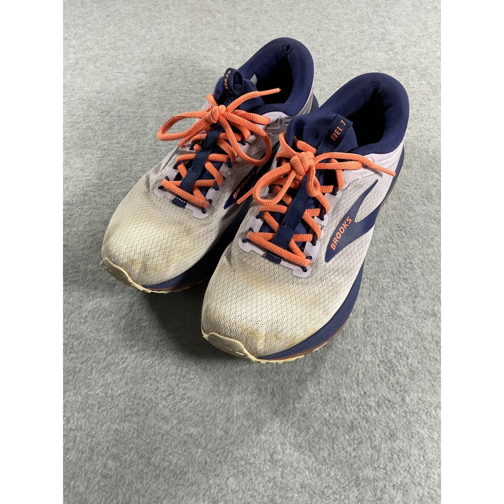 Brooks Revel 7 Womens Running Shoes Blue Orange 1204241B413 Athletic Sneakers